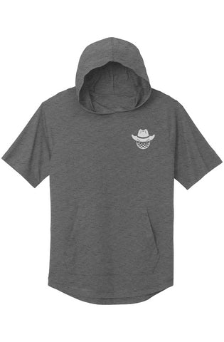 Short-sleeve Performance Hoodie Heather Gray 