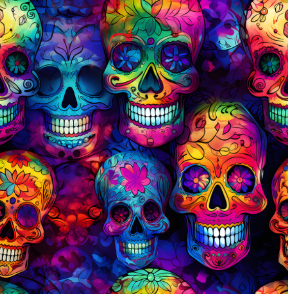 Sugar Skulls Multicolor