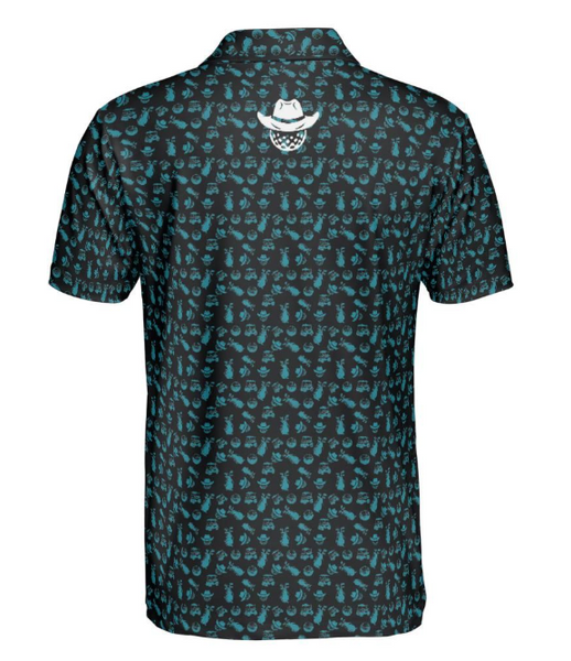 Golf Days Black Polo