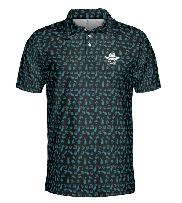 Golf Days Black Polo