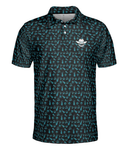 Golf Days Black Polo
