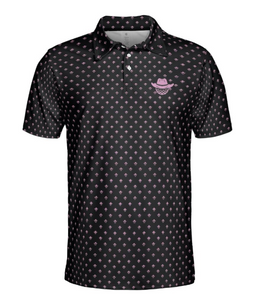 Reride Logo Pink and Black Polo