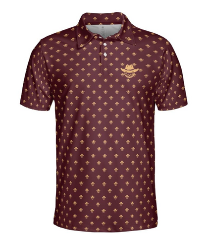 Reride Logo Maroon Polo