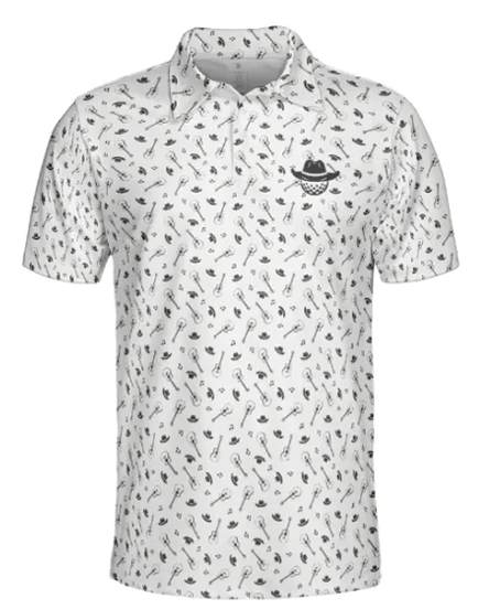 Country Music White Polo